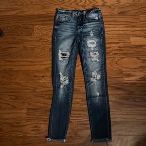 KanCan Signature Girls Distressed Medium Wash Denim